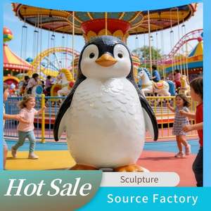 Escultura de Pingüino de Fibra de Vidrio de Tamaño Real para Jardín, Moderna, Ecológica, al Mejor <span class=keywords><strong>Precio</strong></span>, para Decoración del Hogar - Product Image 4