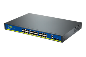 Hisource New 24 + 2 + 2 đầy đủ Giga đám mây quản lý Ethernet chuyển đổi, Web/ứng dụng quản lý 400W dc52v hỗ trợ điều khiển từ xa - Product Image 4