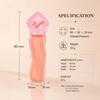 Teinte à lèvres mate veloutée effet repulpant et brillant, personnalisable OEM/ODM