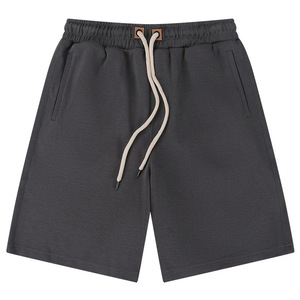 Pantalones Cortos de Lona 100% Poliéster para Hombre, 160g, Resistentes, Transpirables, Corte Holgado, Cintura Media, Cordón Ajustable, Elástico, Deportivos, Casuales, Gris - Product Image 3