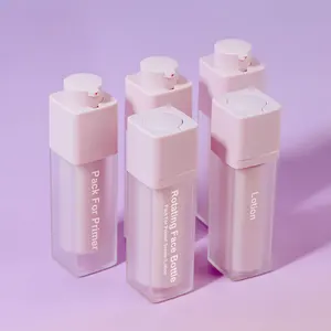 Neustil kosmetikverpackung drehbare luftlose Lotionspumpenflasche leere Lotionspumpenflaschen Kunststoffflasche