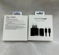 Adaptor Daya Pengisi Cepat PD 45W dengan Kabel Retraktil untuk Colokan Euro USB-C dan Penggunaan Kamera
