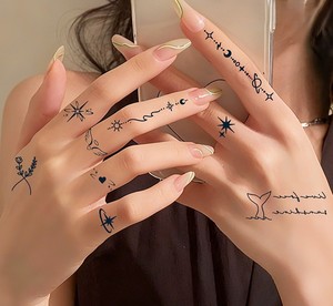 สติ๊กเกอร์<span class=keywords><strong>สัก</strong></span>ลายแบบสดใสและเรียบเนียน เป็นมิตรกับสิ่งแวดล้อม โลโก้ปรับแต่งได้ ผลิตจากสูตรสมุนไพร - Product Image 5