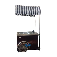 Kiosque à glaces avec robinet, vitrine à glaces, chariot de vente de nourriture, chariot de nourriture avec congélateur, camion de nourriture, chariot de vente de nourriture électrique