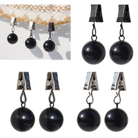 JM JM-6053013A Clips de poids pour rideaux en métal robuste, solides, pour l'extérieur, résistants au vent et à l'eau, pour nappes et décorations