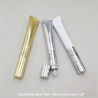 Tube souple en PE de 10 ml et 20 ml pour brillant à lèvres avec bouchon à vis, idéal pour rouges à lèvres et crèmes pour les yeux, personnalisable avec votre logo – Vente en gros