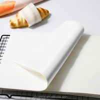Papier sulfurisé en silicone prédécoupé de qualité alimentaire, imperméable et résistant à la graisse, pour pain plat, emballage personnalisé, vente en gros d'usine OEM