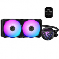 MSI MAG CORELIQUID 240R V2 CPU LIQUID COOLERS 240mm ARGB Glare Fan EDITION Avec Crystal Cold Head Prend en charge les processeurs Intel et AMD