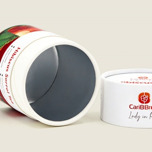 Custom Food Grade <b>Round</b> Paper Cardboard <b>Box</b> Paper Cylinder <b>Box</b> for Tea Nuts Protein Powder Luxury <b>Gift</b> Cardboard Tube Packaging - Product Image 2