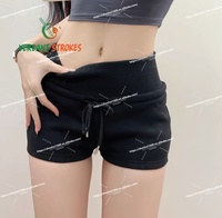 Shorts de sport personnalisés Verdant Strokes avec ceinture, polyester/coton, séchage rapide, shorts boxer pour femmes