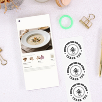 Impression personnalisée de cartes de cuisine de recettes vierges en papier épais de nouvelle marque avec autocollant rond