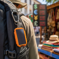 Mini lampe torche LED solaire SunFlex à perovskite, étanche aux UV, vérificateur de devises, porte-clés, indispensable pour les touristes et les acheteurs