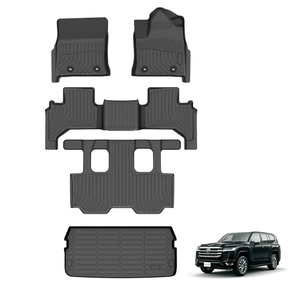 Lc300 Tapis de sol imperméable 3d Tpe Tapis de coffre à pied de voiture pour Toyota Land Cruiser Lc300 7 sièges 2022 <span class=keywords><strong>2023</strong></span> 2024 Tapis de sol - Product Image 2