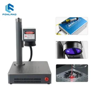 Fonland Hot Selling 20w Small Portable Fiber Laser Marking Machine Marks On A Variety Of Metals For Wood