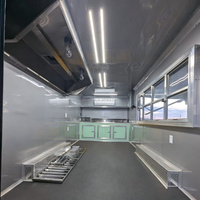 Camion de restauration mobile homologué DOT, taille personnalisée, remorque alimentaire à double essieu, cuisine commerciale, crème glacée et pizza, marché américain/canadien