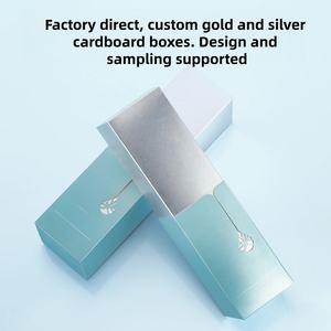 Boîte cadeau de luxe en carton pliable pour mariage, emballage de boîte cadeau avec satin - Product Image 1