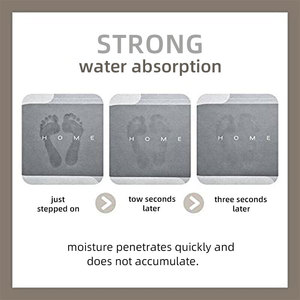 Tùy chỉnh in chân tắm diatom phòng tắm thảm thảm thấm nước sàn không trượt Diatomite Thảm Tắm - Product Image 5