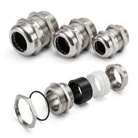 Passe-câble en laiton nickelé anti-oxydation M10 M12 M14 IP68, connecteur étanche pour panneau de commande
