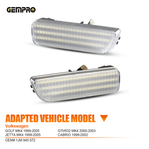 Luces LED de Marcador Lateral para Parachoques Delantero al por Mayor para VW <span class=keywords><strong>GOLF</strong></span> <span class=keywords><strong>GTI</strong></span>/R32 MK4 JETTA CABRIO, Lámpara Indicadora de Señal de Giro LED - Product Image 2