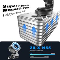 Support magnétique universel pour téléphone de voiture, double usage voiture/bureau, antidérapant, mains libres, cadeau pour conducteurs