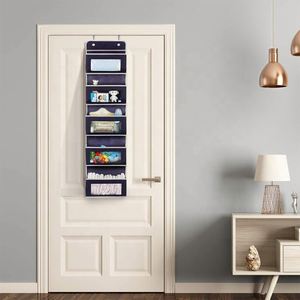 Organisateur suspendu bleu pour porte de placard, salle de bain, chambre de bébé - Product Image 4