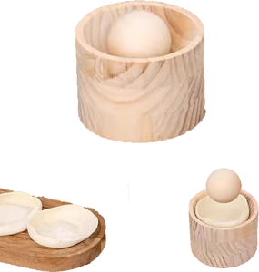 Rouleau à pâtisserie rond en bois gravé, écologique, pour raviolis et nouilles, ustensile de cuisine du Nouvel An - Product Image 2