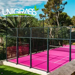 China Topleverancier Panoramische Paddle Court Canchas De Padel Padel Tennisbaan Voor Competitie En Training