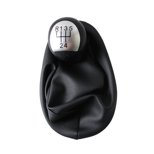 Car Gear <b>Knob</b> Set Leather Replacement For Renault Koleos 2 Manual Transmission <b>Shift</b> <b>Knob</b> Cover - Product Image 4