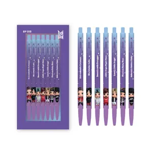 Korean Brand Monami Prime Quality Ball Pen TinyTAN BTS New Design TinyTAN Monami Bp153 Pen Set - Basic