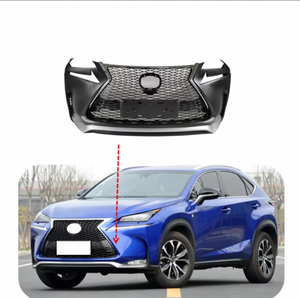 Nouveau Kit Carrosserie Automobile de Haute Qualité F-Sport, Moulures de Pare-chocs Avant et Radiateur Scintillant pour NX200t 2014-2016, Gris Argenté et Noir - Product Image 1