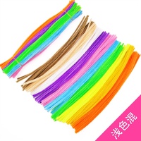 100 pièces 30cm chenille tiges nettoyeurs de tuyaux enfants en peluche jouet éducatif coloré nettoyeur de tuyaux jouets à la main bricolage artisanat fournitures