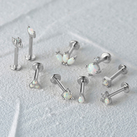 Boucles d'oreilles CANNER en argent 925, roses et dorées, faites à la main, hypoallergéniques, motif lune, petites, avec zircon et opale en option, pour petites filles