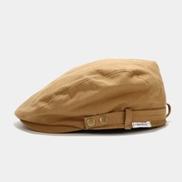 Gorras de Lona Estilo Británico Martin Personalizadas al por Mayor para Hombre y Mujer, Gorras Planas Retro Estilo Ivy