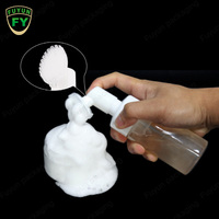 Fuyun New Fashion PET Skincare Foam Cosmetic Foamer Pump Bottle Brush 100/120/150/200ml Screen Printing Plastic for Wigs