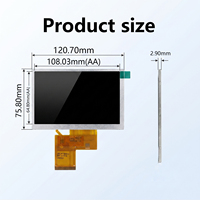 BOE ShengHe TFT IPS LCD 5,0 Zoll 800X480 RGB 50PIN 700nits Hohe Helligkeit Industrielles Breittemperatur-LCM LED-Hintergrundbeleuchtungspanel I2C