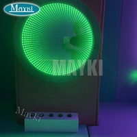Chambres apaisantes sensorielles Panneau de miroir infini Expérience visuelle Stimulation sensorielle Tunnel de miroir infini LED Lampe