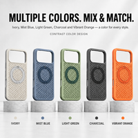 Coque de téléphone de luxe ventilée en TPU+PC avec anneau support, protection antichute, dos respirant et pare-chocs antichoc pour plusieurs modèles