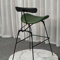 Tabouret de bar commercial professionnel rembourré, dossier ergonomique, hauteur assise 75 cm, style Silhouette, pour tavernes et clubs