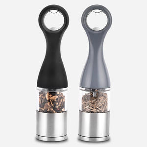 Molinillo de Especias Manual de Acero Inoxidable con Recipiente Transparente para Uso Doméstico - Product Image 3