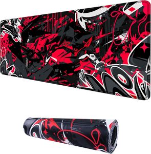 Tapis de souris XXL, tapis de souris de jeu étendu, grand tapis de bureau, 31,06 " x 11,8 ", clavier, ordinateur portable, tapis de souris <span class=keywords><strong>rouge</strong></span>, jeu à domicile, travail - Product Image 1