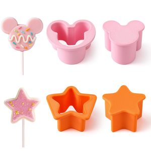 Cartoon Mickey Star Pop Cake Mold <b>Set</b> DIY Lollipop Cake Cookie Mould For Home <b>Baking</b> Dessert Making - Product Image 6
