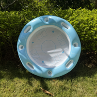 Table de poker gonflable en PVC, table de jeu flottante, table de jeu de cartes aquatique, bar à glace pour piscine, plage, fête d'été