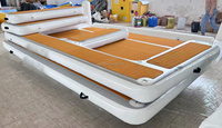 Planche à pagaie flottante gonflable Drop-Stitch Plate-forme Jet Ski Dock Tapis d'eau EVA pour le stationnement des bateaux
