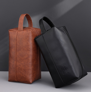 Bolsa de aseo portátil de gran capacidad, de alta gama, impermeable, de PU, para viajes y almacenamiento de cosméticos. - Product Image 1
