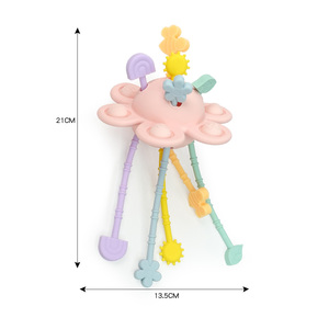 Wolife Original Baby <strong>Silicone</strong> <strong>Pull</strong> String Sensory <strong>Toy</strong> Teether Teething Montessori String Interactive <strong>Toy</strong> for Babies 6-12 Months - Product Image 6