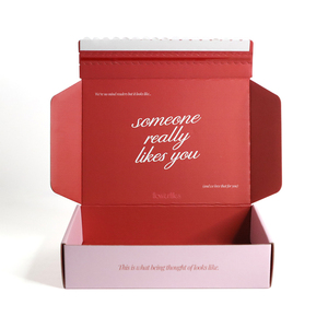 Custom Logo Corrugated Packing Easy Tear Strip Opening Delivery Paper Mailing Box Shipping Zipper Mailer <b>Boxes</b> - Product Image 3