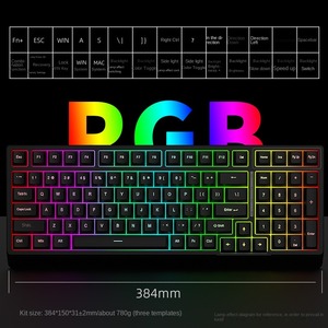 بقعة بالجملة من HJSDZHI الميمون ثعبان YG98 مجموعة لوحة المفاتيح الميكانيكية RGB الفحص الوهمي الثالث مع/بدون المكونات الساخنة - Product Image 2