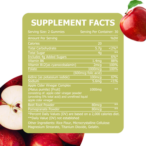 Wholesale Price Adaptogenic Metcha Gummies for Healthy Digestive Immune Support Cordyceps and Rhodiola Extract Herbal Gummies - Product Image 3
