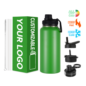 Custom LFGB Stainless Steel Double Wall Vacuum Insulated <b>Thermos</b> Wide Mouth Sports Water Bottle 18/23oz 6-12 Hours Thermal - Product Image 1