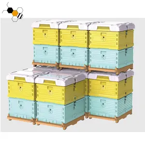 Sarang lebah plastik Hdpe Langstroth polistirena 2 lapisan 10 bingkai sarang lebah